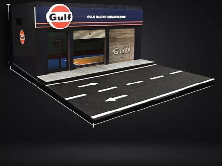 MoreArt Gulf Oil Repair Shop Scene Model on Sale