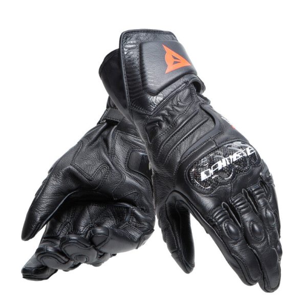 Dainese Carbon 4 Long Leather Gloves Black Black Black - XL on Sale