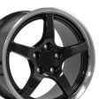 17  Replica CV05 fits Chevrolet Corvette C5 17x9.5 Black Discount