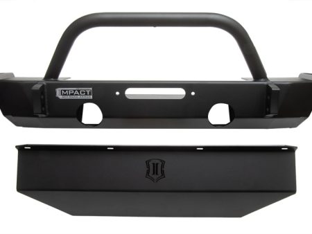 ICON 2018+ Jeep Wrangler JL   2020+ JT Front Impact Bumper w Skid Plate Sale