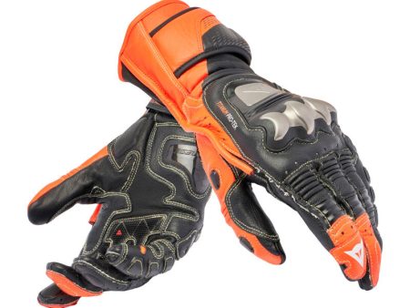 Dainese Full Metal 7 Gloves Black Red Fluorescent - Large For Cheap