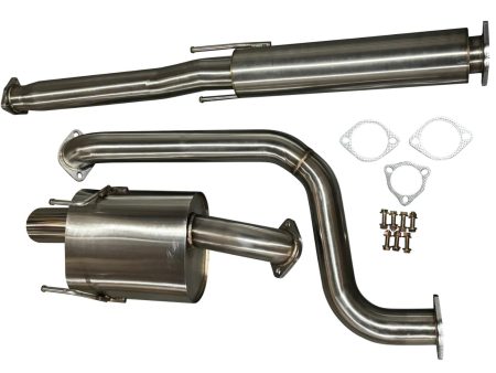 3” Stainless Steel Catback Exhaust Muffler For Honda Civic Hatch 76mm 92-95 EG Hot on Sale