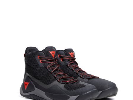 Dainese Atipica Air 2 Shoes Black Red-Fluorescent Size - 46 For Sale