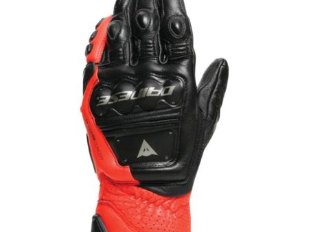 Dainese 4-Stroke 2 Gloves Black Fluorescent-Red - Small For Sale