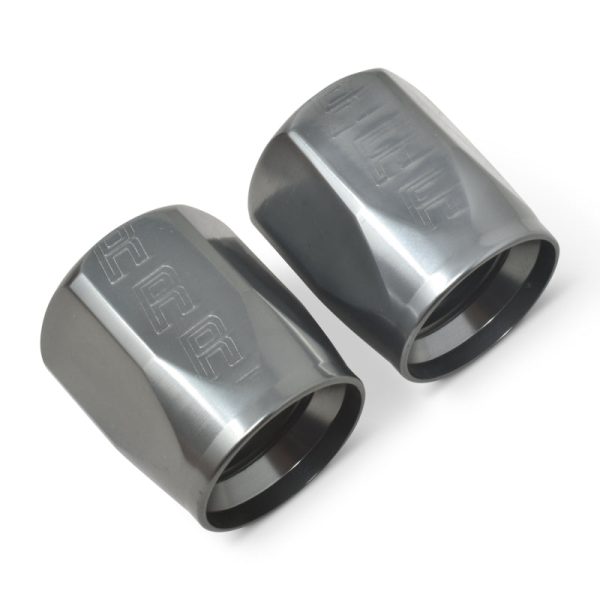 Russell Hose End Socket -6 AN Polished & Gray Anodized (2 PACK) Fashion