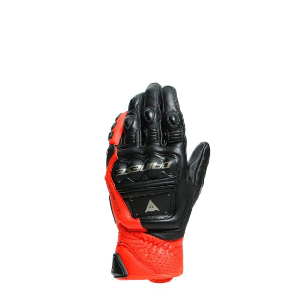 Dainese 4-Stroke 2 Gloves Black Fluorescent-Red - XS Sale