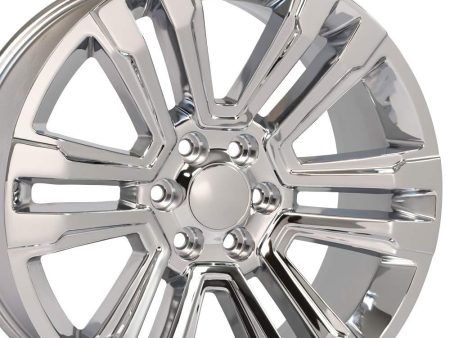 22  Replica CV44 fits GMC Yukon 22x9 Chrome For Sale