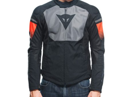 Dainese Air Fast Tex Jacket Black Gray Fluorescent-Red Size - 48 For Discount