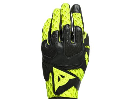 Dainese Air-Maze Unisex Gloves Black Yellow - Medium For Sale