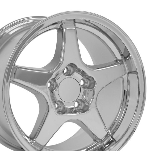 17  Replica CV01 fits Chevrolet Corvette ZR1 17x11 Chrome Cheap