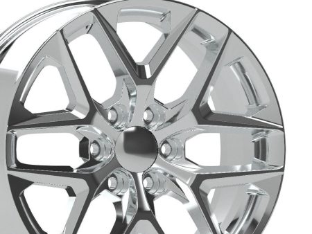 20  Replica CV62 fits Chevrolet Silverado 20x9 Chrome Fashion