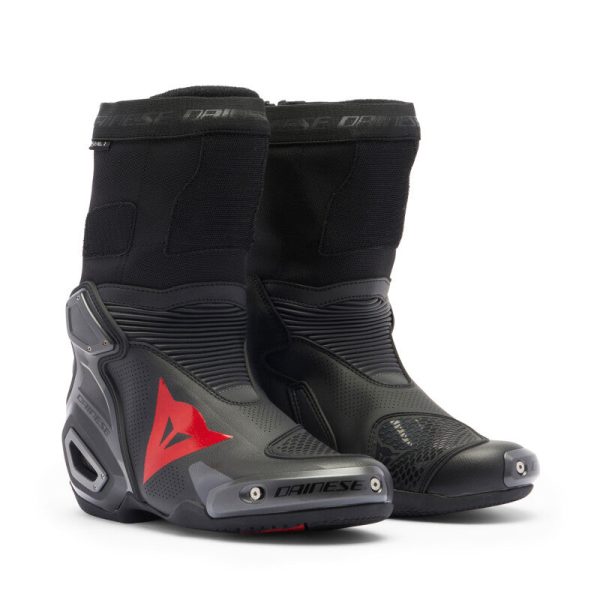 Dainese Axial 2 Air Boots Black Black Red Fluorescent Size - 44 Sale