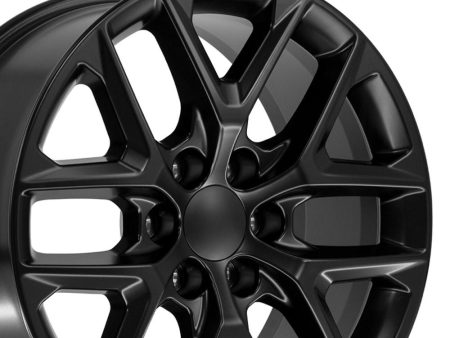 20  Replica CV62 fits Chevrolet Silverado 20x9 Gloss Black For Discount