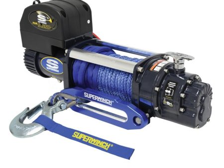 Superwinch 9500 LBS 12V DC 3 8 in x 80ft Synthetic Rope Talon 9.5SR Winch Cheap