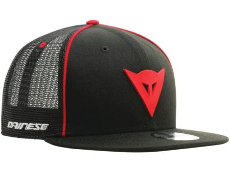 Dainese 9Fifty Trucker Snapback Cap Black Red - One Size Fashion