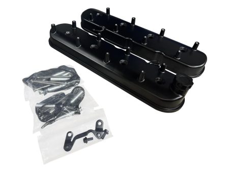 LS1 LS2 LS3 LS6 5.3 6.0 GM LS Cast Aluminum Tall Valve Cover Coil Mount Anodized For Sale