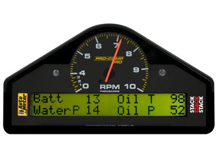 Autometer Pro-Comp Race Dash Display 0-3-10K RPM   WTRP   FUELP   OILP   OILT   WTMP   VOLT Supply