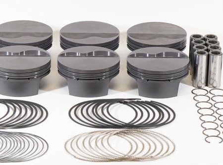 Mahle MS Piston Set Ford 364cid 4.125 1.090RCH 3.400stk 5.400rod .927pin -6.5cc 423g 10.4CR Set of 8 For Cheap