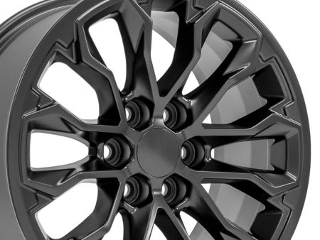 17  Replica CV54 fits Chevrolet Colorado ZR2 17x8 Satin Black Hot on Sale