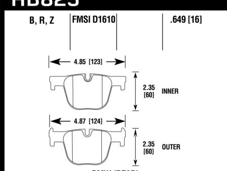 Hawk 13-15 BMW 335i 335i xDrive   14-16 BMW 435i 435i xDrive HPS 5.0 Rear Brake Pads Sale