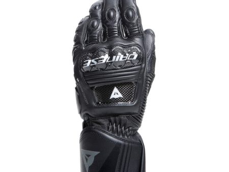 Dainese Druid 4 Leather Gloves Black Black Charcoal-Gray - XS For Sale