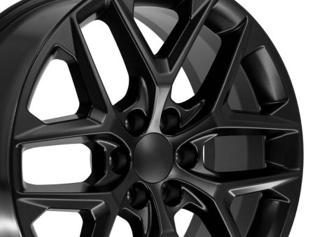 22  Replica CV62 fits Chevrolet Silverado 22x9 Gloss Black Sale