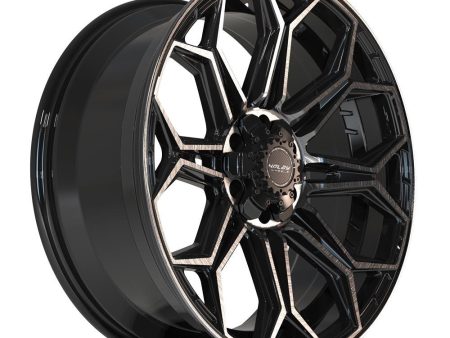 4PLAY Gen3 4P83 22x9 6x135mm & 6x5.5  +12et in Brushed Black Hot on Sale