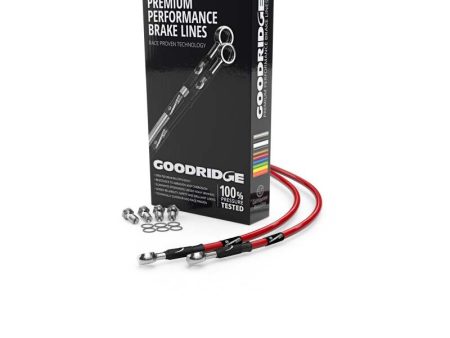 Goodridge 00-03 Suzuki GSXR750Y-K3 Red Front SS Brake Lines Supply