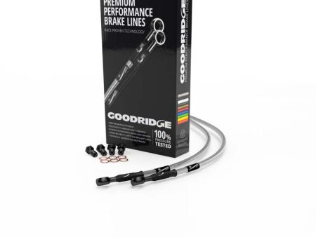 Goodridge 00-03 Suzuki GSXR750Y-K3 Clear Rear SS Brake Lines w Black Fittings Cheap