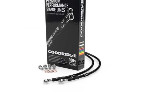 Goodridge 11-16 Suzuki GSR750 Black Rear SS Brake Lines For Discount