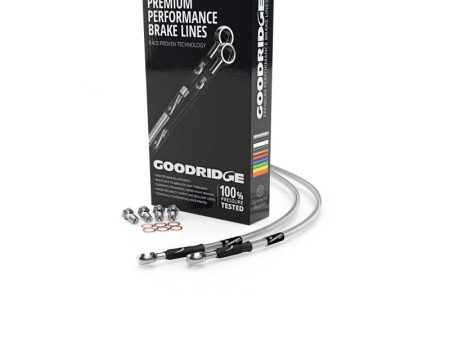 Goodridge 00-03 Suzuki GSXR750Y-K3 Clear Front SS Brake Lines Discount