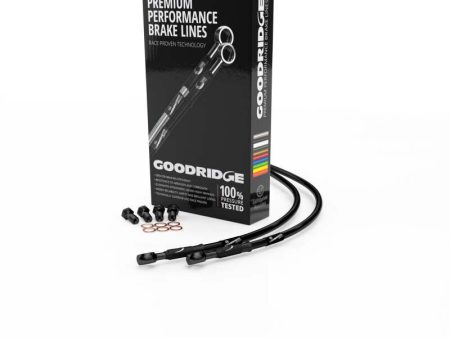 Goodridge 00-03 Suzuki GSXR750Y-K3 Black Front SS Brake Lines w Black Fittings Online Sale