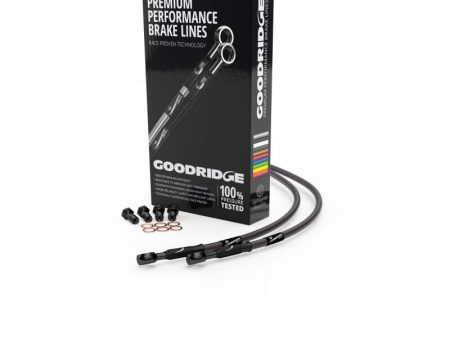 Goodridge 00-03 Suzuki GSXR750Y-K3 Carbon Front SS Brake Lines w Black Fittings Discount