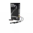 Goodridge 1990 Suzuki DR800SL Clear Front SS Brake Lines w Black Fittings Online now