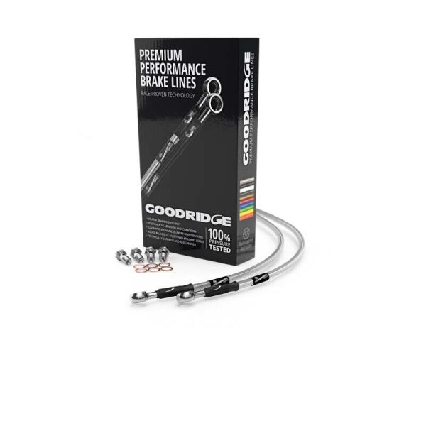 Goodridge 12-16 Suzuki GSR750 ABS 45642 Clear Rear SS Brake Lines Online