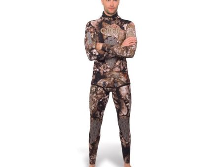 OMER 5mm Holostone Camouflage Freediving & Spearfishing Wetsuits Top & Pant Set CLOSEOUT Online Sale