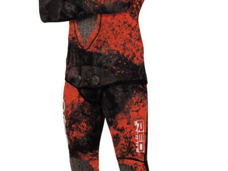 OMER Red Stone 5mm 2-Piece Men s Freediving & Spearfishing Camo Wetsuits Top & Pant Sets CLOSEOUT Supply