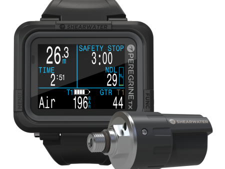 Shearwater PEREGRINE TX AND SWIFT TRANSMITTER Combo Package Air, Nitrox, 3 Gas Nitrox, Gauge - 3 OC Gases Vibration Alerts Fashion