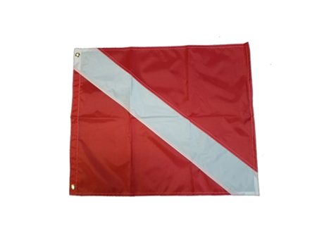 Trident Economy Dive Flag 14 x 16 with Stiffener Hot on Sale