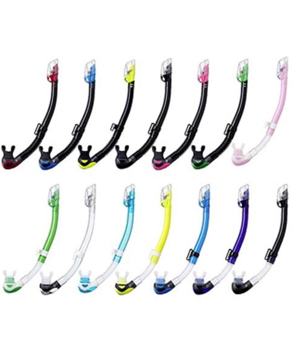 Tusa Hyperdry Elite II Dry Snorkel Low Profile with Purge for Scuba Diving Snorkeling Online Sale