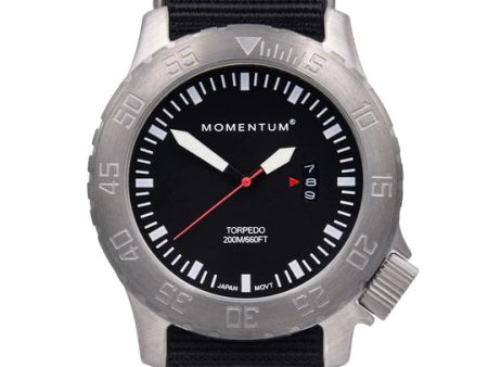 Momentum Torpedo Men s Watersports Dive Watch with Nylon Strap Hot on Sale