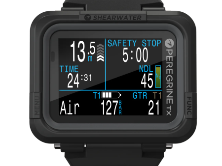 Shearwater PEREGRINE TX 16004 Air, Nitrox, 3 Gas Nitrox, Gauge - 3 OC Gases Vibration Alerts Cheap