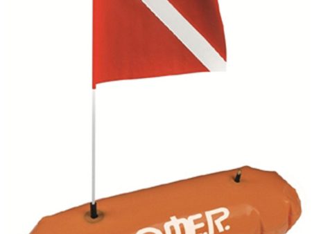 OMER Caravella Board 2ATM Spearfishing Dive Signal Marker Buoy SMB Float with Dive Flag - CLOSEOUT Supply