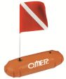 OMER Caravella Board 2ATM Spearfishing Dive Signal Marker Buoy SMB Float with Dive Flag - CLOSEOUT Supply