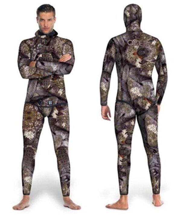 OMER 3mm Holostone Camouflage Freediving & Spearfishing Wetsuits Top & Pant Set CLOSEOUT Sale