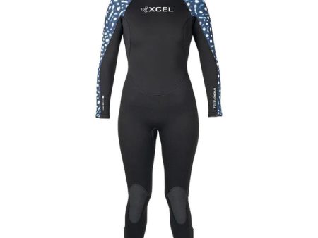 XCEL 7 6mm Women s Hydroflex Full Wetsuit for Scuba Diving Whale Shark Design Online now