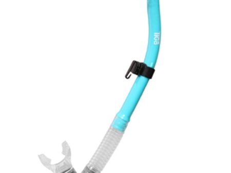 Sherwood Tiffany Blue Tiga 100% Dry Snorkel With Silicone Mouth Piece Clear Mouthpiece on Sale